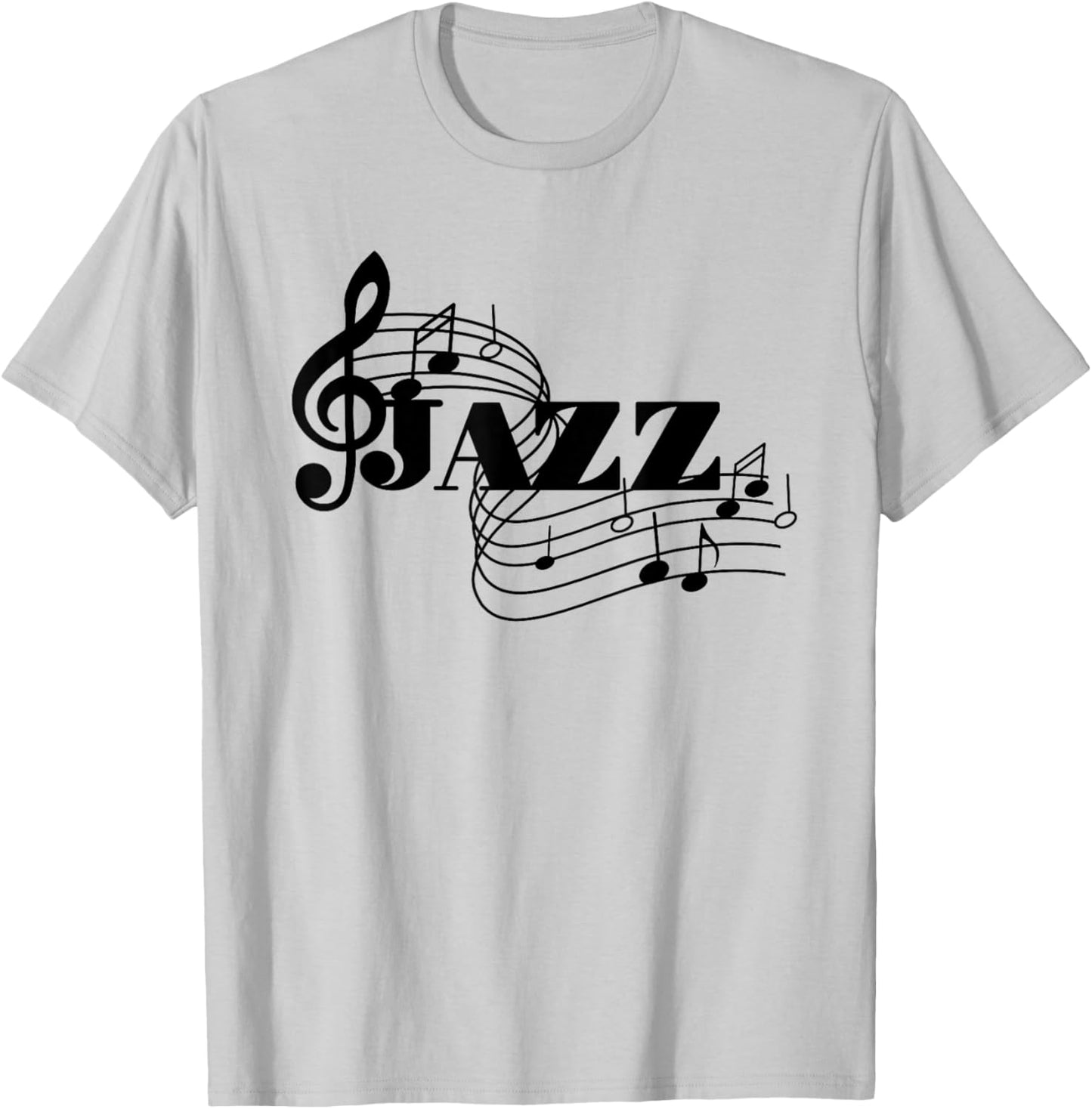 Jazz Musician Jazz Music Sheet Music T-Shirt - T-Shirt | Ash