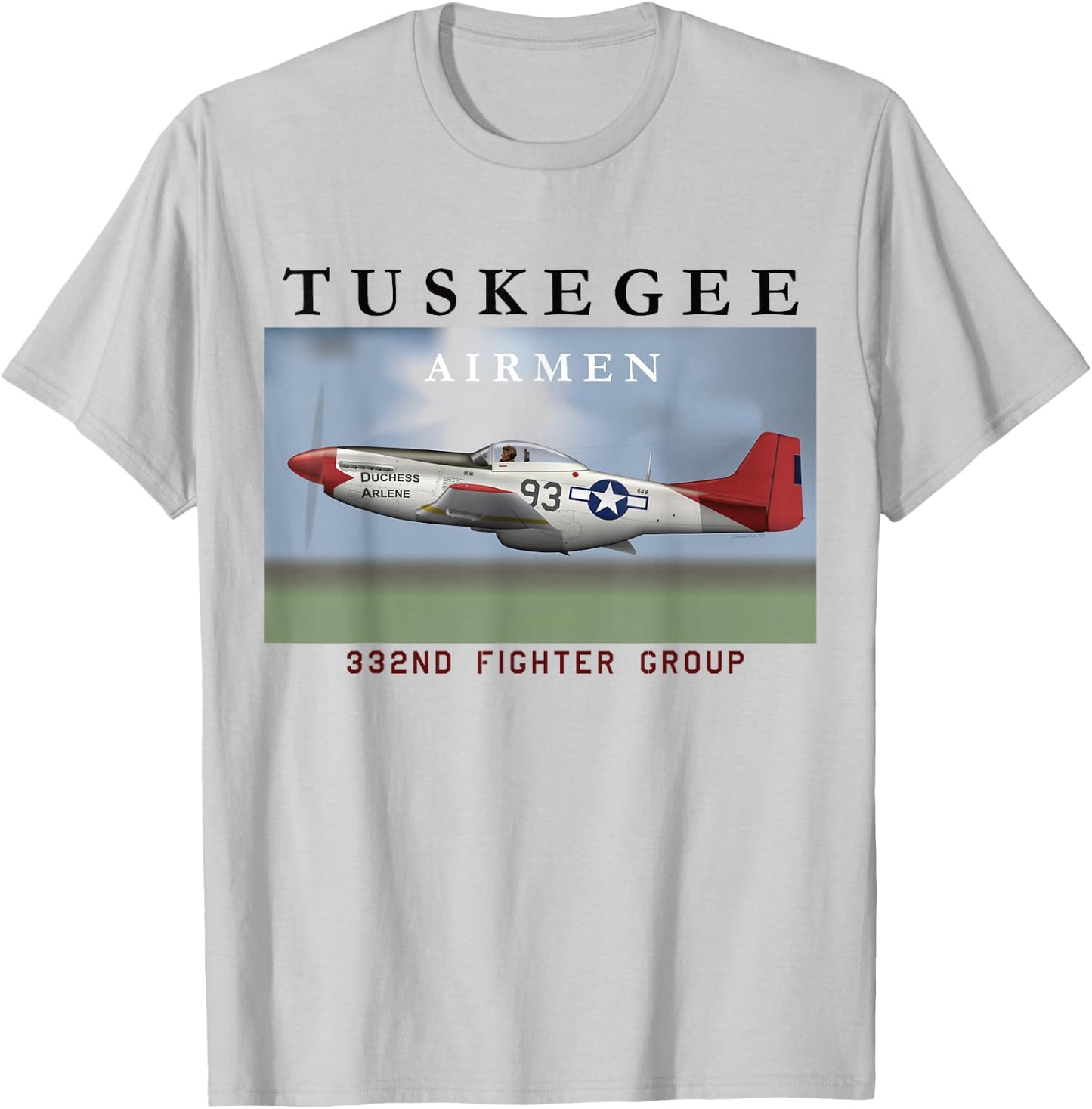 332 FG Tuskegee Airmen T-Shirt - T-Shirt | Ash