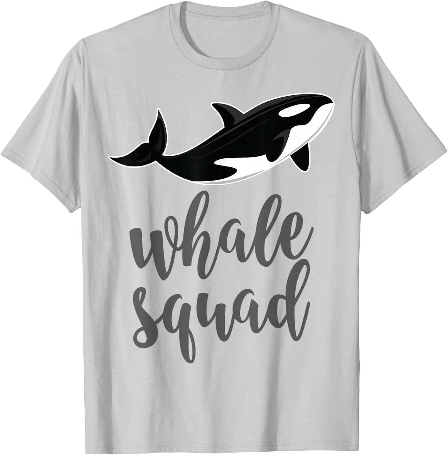Orca Killer Whale Squad Shirt Gift Baby Shower & Party T-Shirt - T-Shirt | Ash