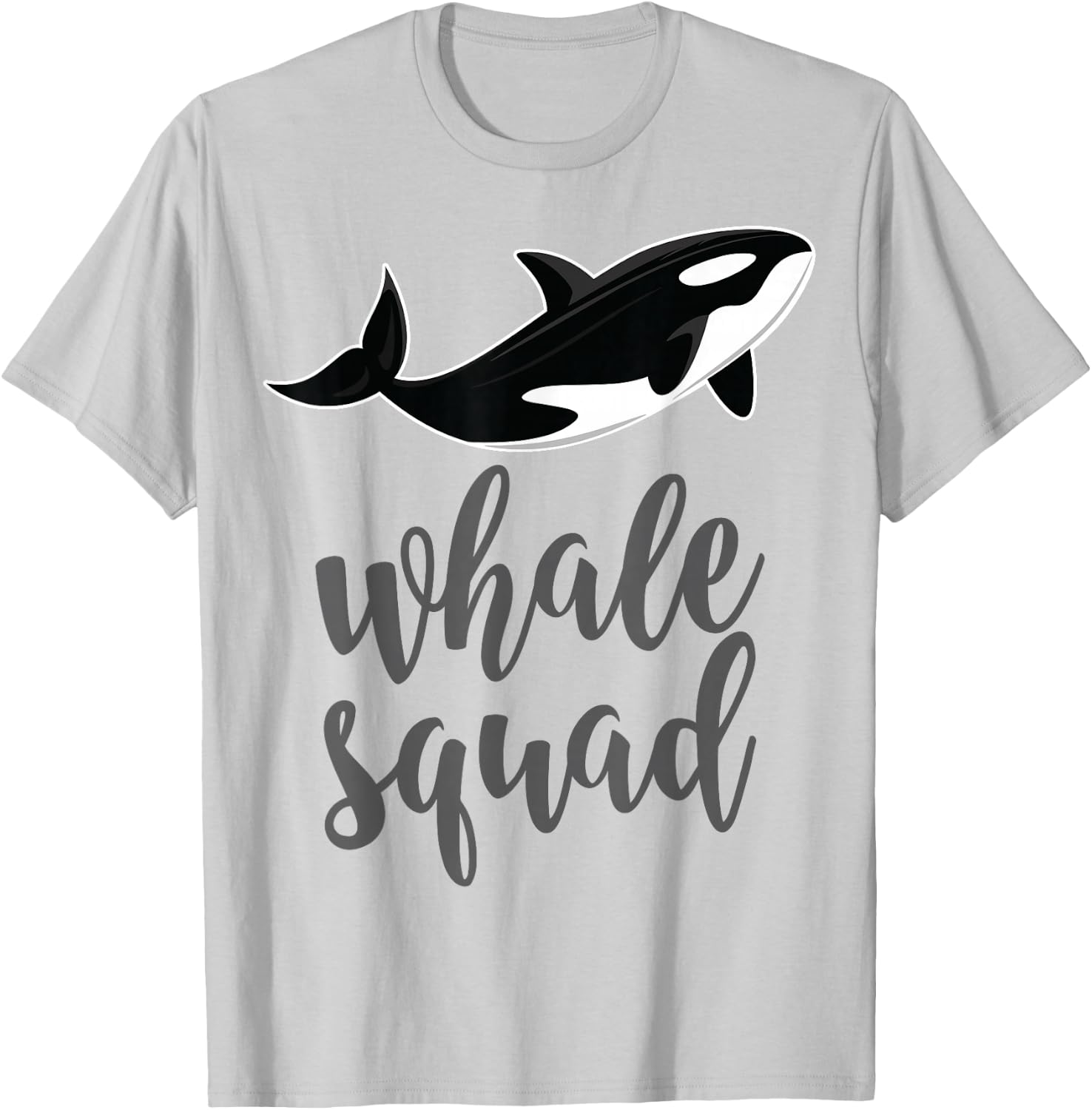 Orca Killer Whale Squad Shirt Gift Baby Shower & Party T-Shirt - T-Shirt | Ash