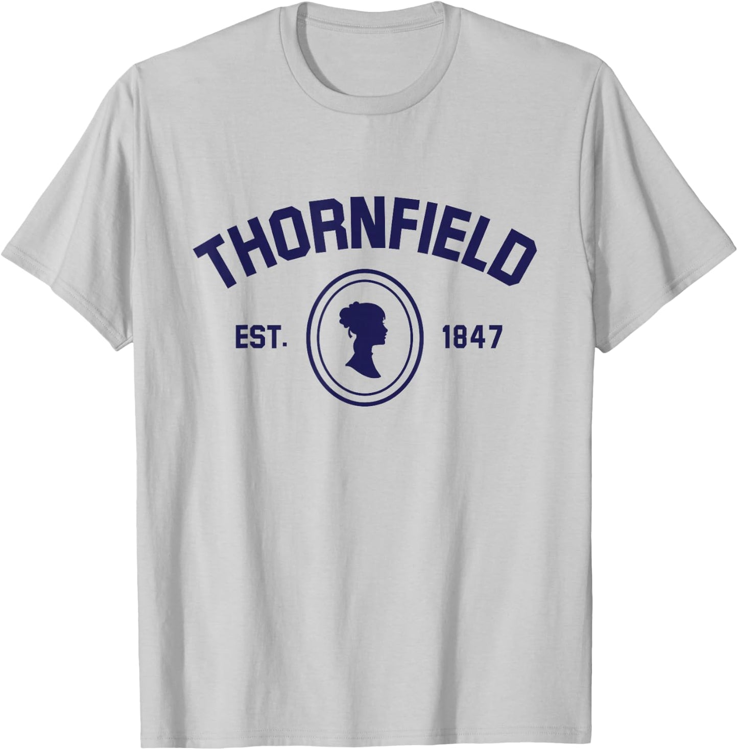 Jane Eyre Charlotte Bronte Thornfield 1847 T-Shirt - T-Shirt | Ash
