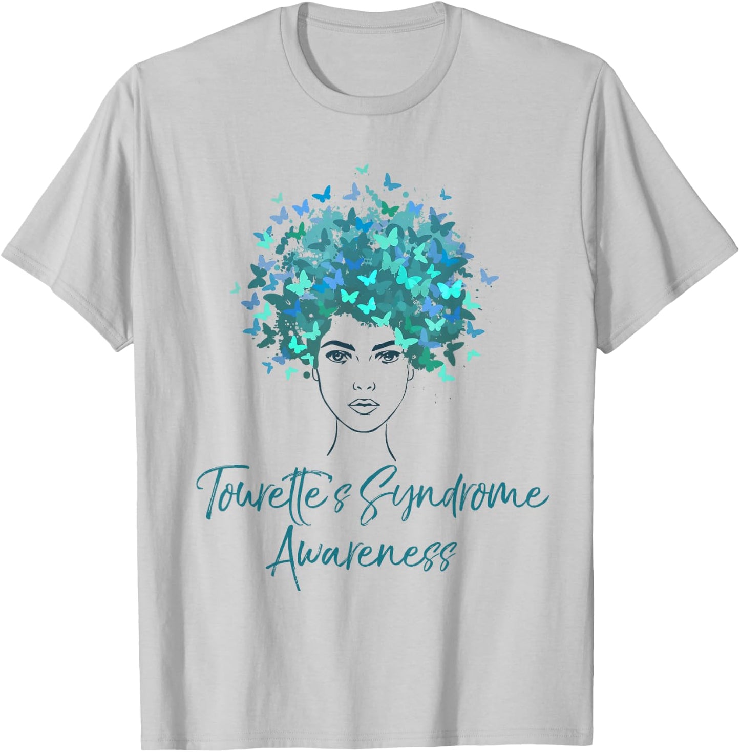 Tourette Syndrome Awareness Butterflies Gift Shirt T-Shirt - T-Shirt | Ash