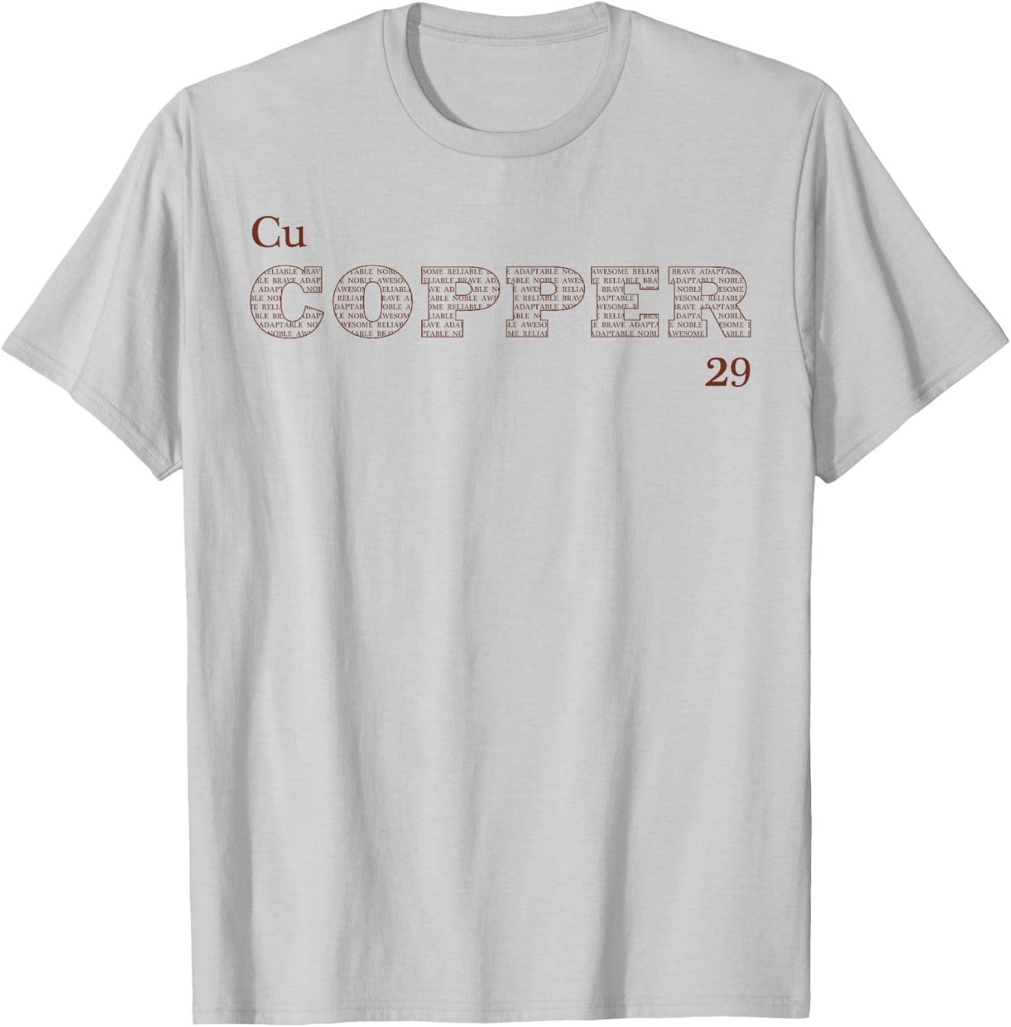 Element Periodic Table of the Elements "Copper" T-Shirt - T-Shirt | Ash