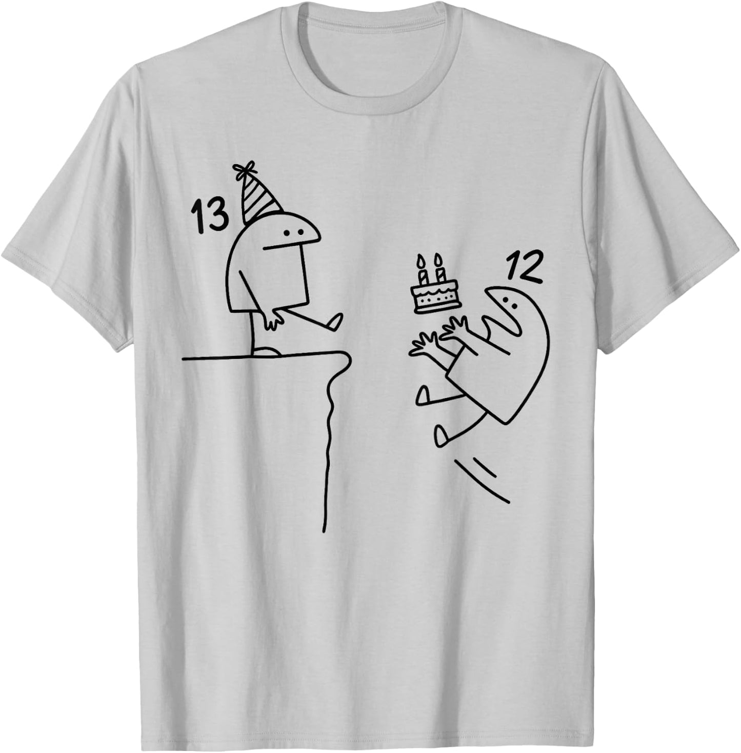 13th Birthday Party Funny 13 Years Old Birthday Teens T-Shirt - T-Shirt | Ash