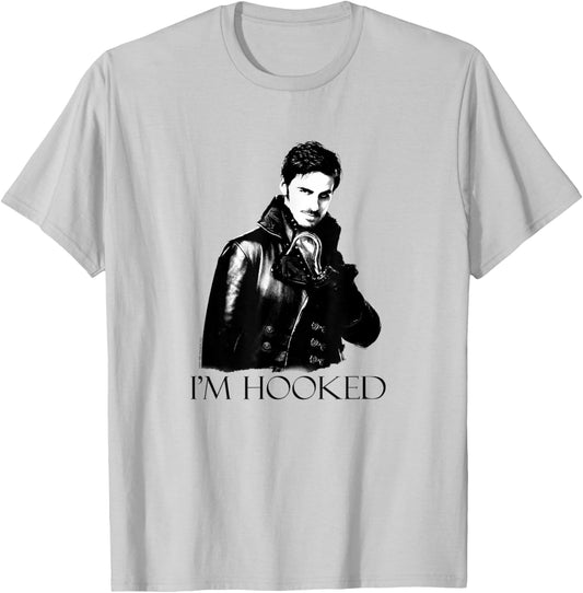 Once Upon a Time I'm Hooked T-Shirt - T-Shirt | Ash