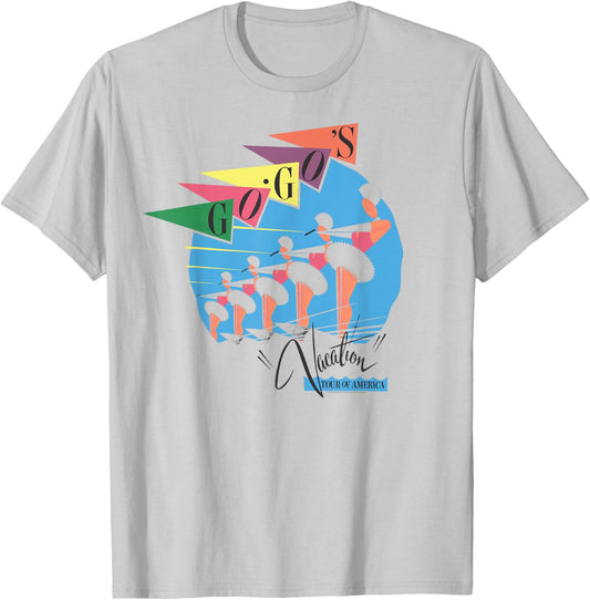 The Go-Go's - Vacation Retro T-Shirt - T-Shirt | Ash