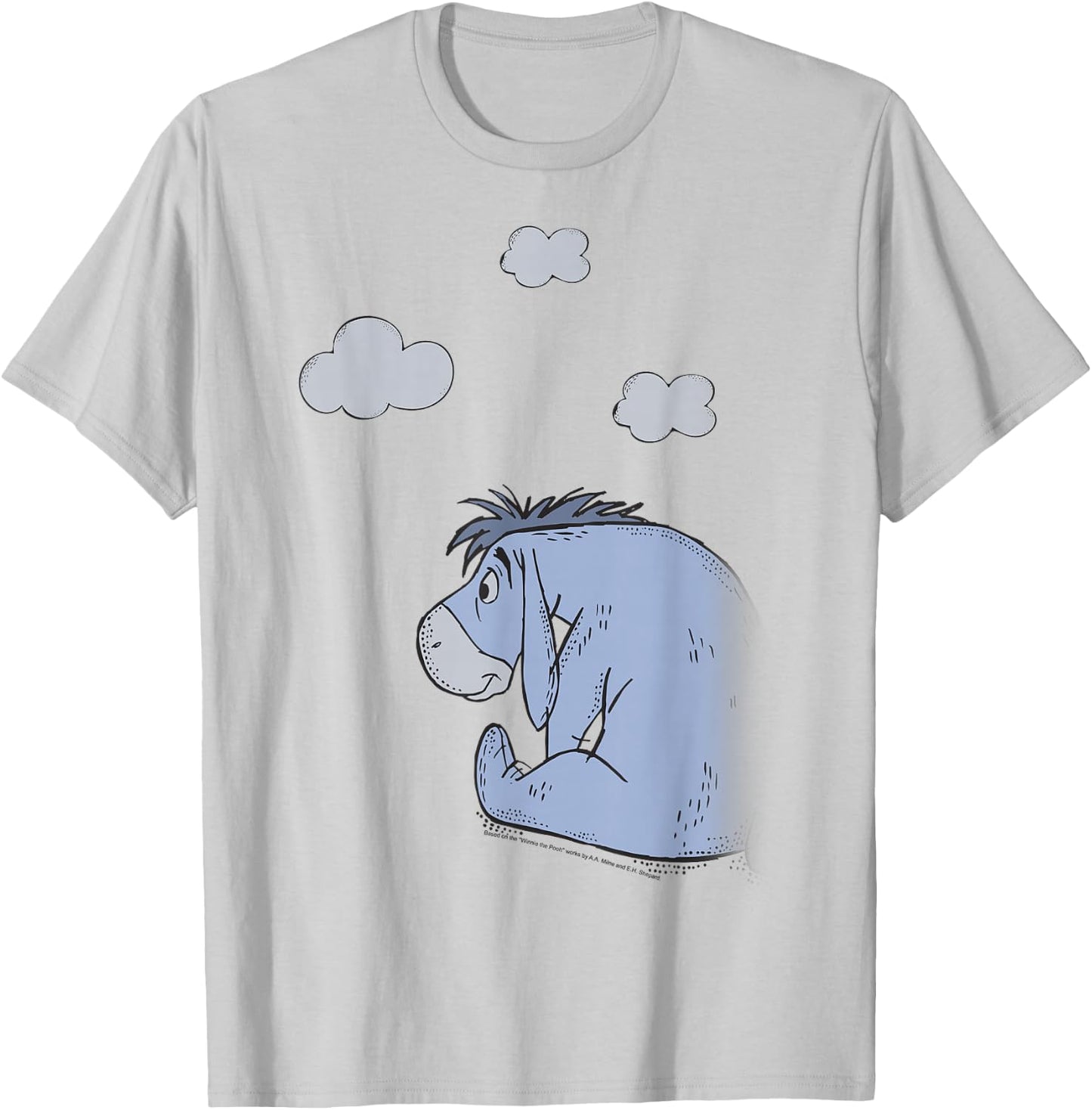 Disney Winnie The Pooh Eeyore In The Clouds T-Shirt - T-Shirt | Ash