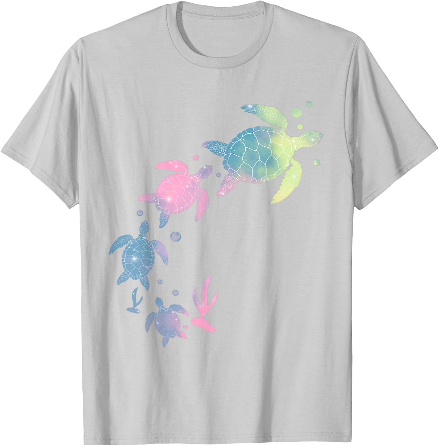 Turtles Tie Dye Cute Sea-Turtle Kids Toddler Turtle Costume T-Shirt - T-Shirt | Ash