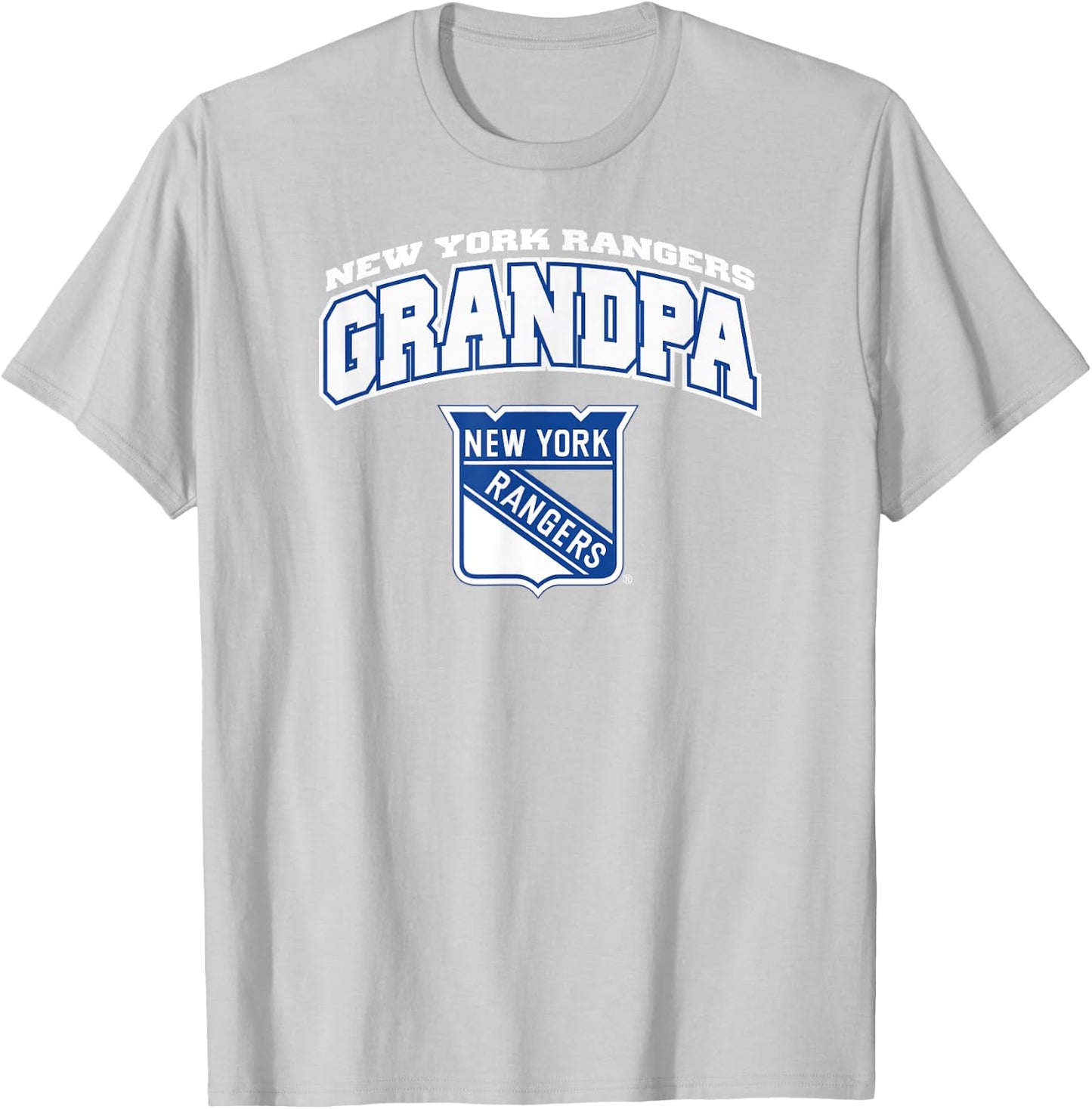 New York Rangers Grandpa Logo Red NHL Officially Licensed T-Shirt - T-Shirt | Ash
