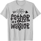 Father Of A Rare Disease Warrior Awareness Zebra Ribbon EDS T-Shirt - T-Shirt | Ash