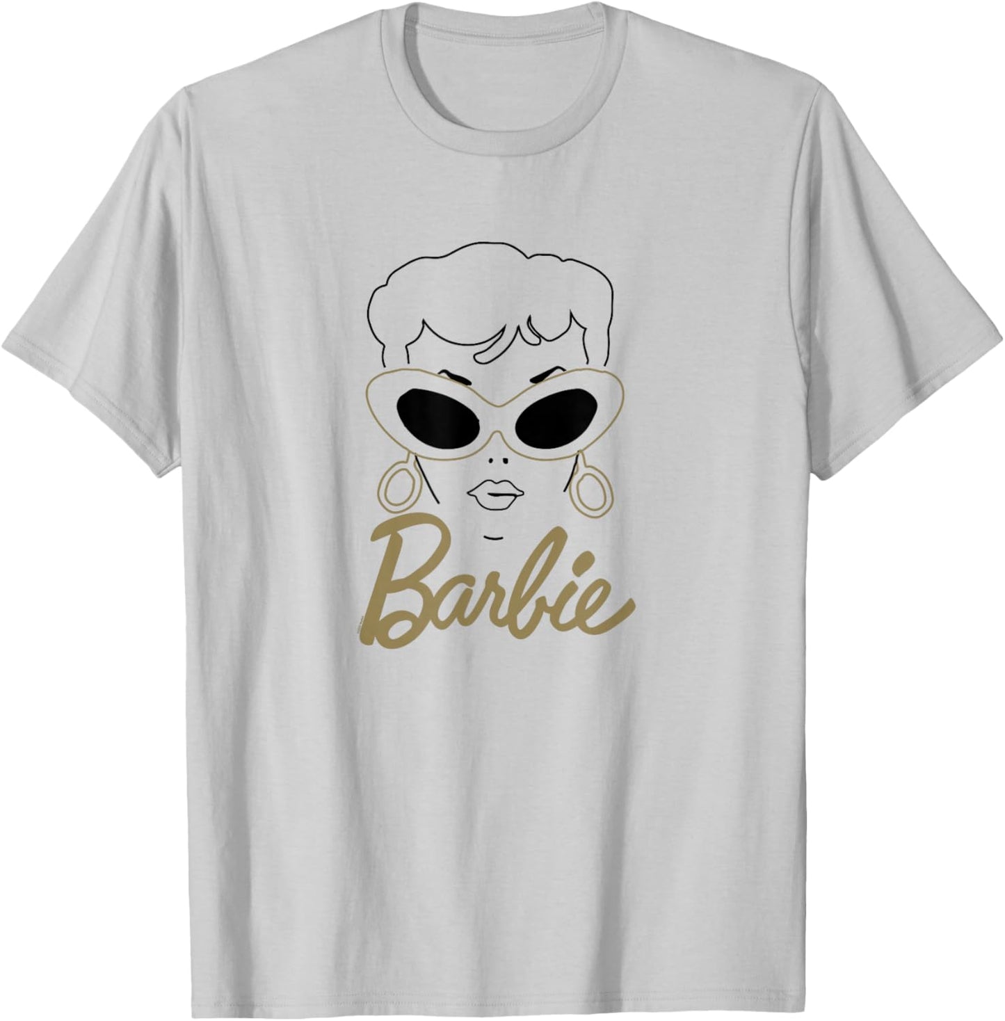 Barbie - Vintage Gold Glasses T-Shirt - T-Shirt | Ash