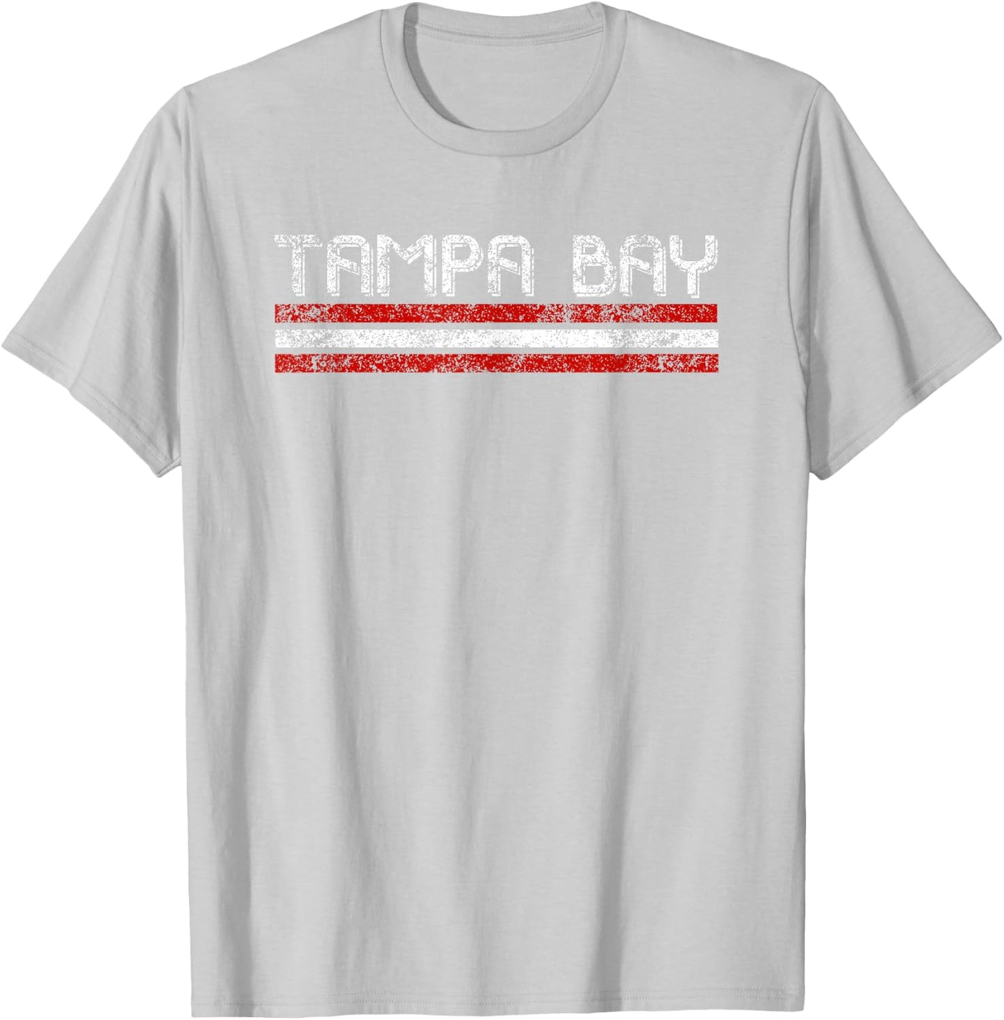 Tampa Bay Florida Retro Vintage Weathered Throwback T-Shirt - T-Shirt | Ash