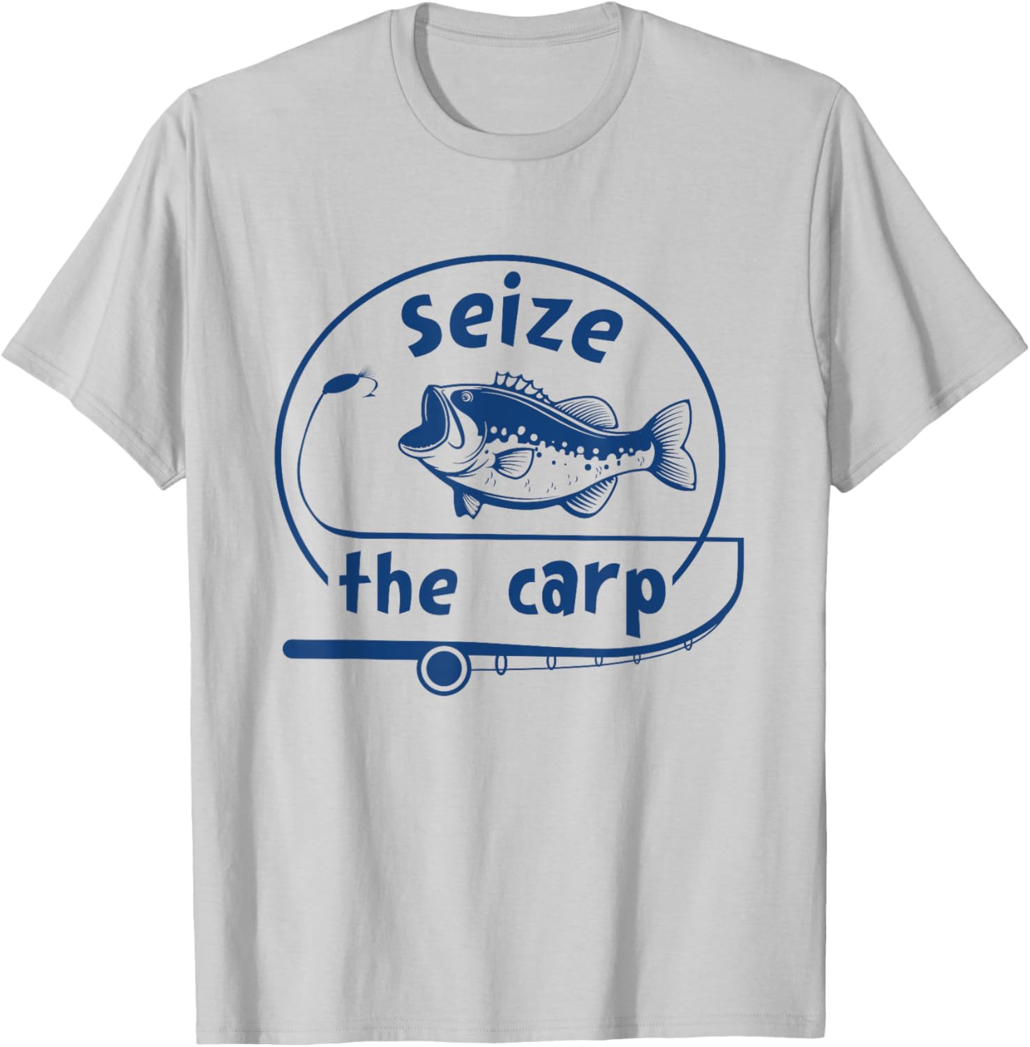 Fishing - Seize The Carp - Funny Fish lover T-Shirt - T-Shirt | Ash