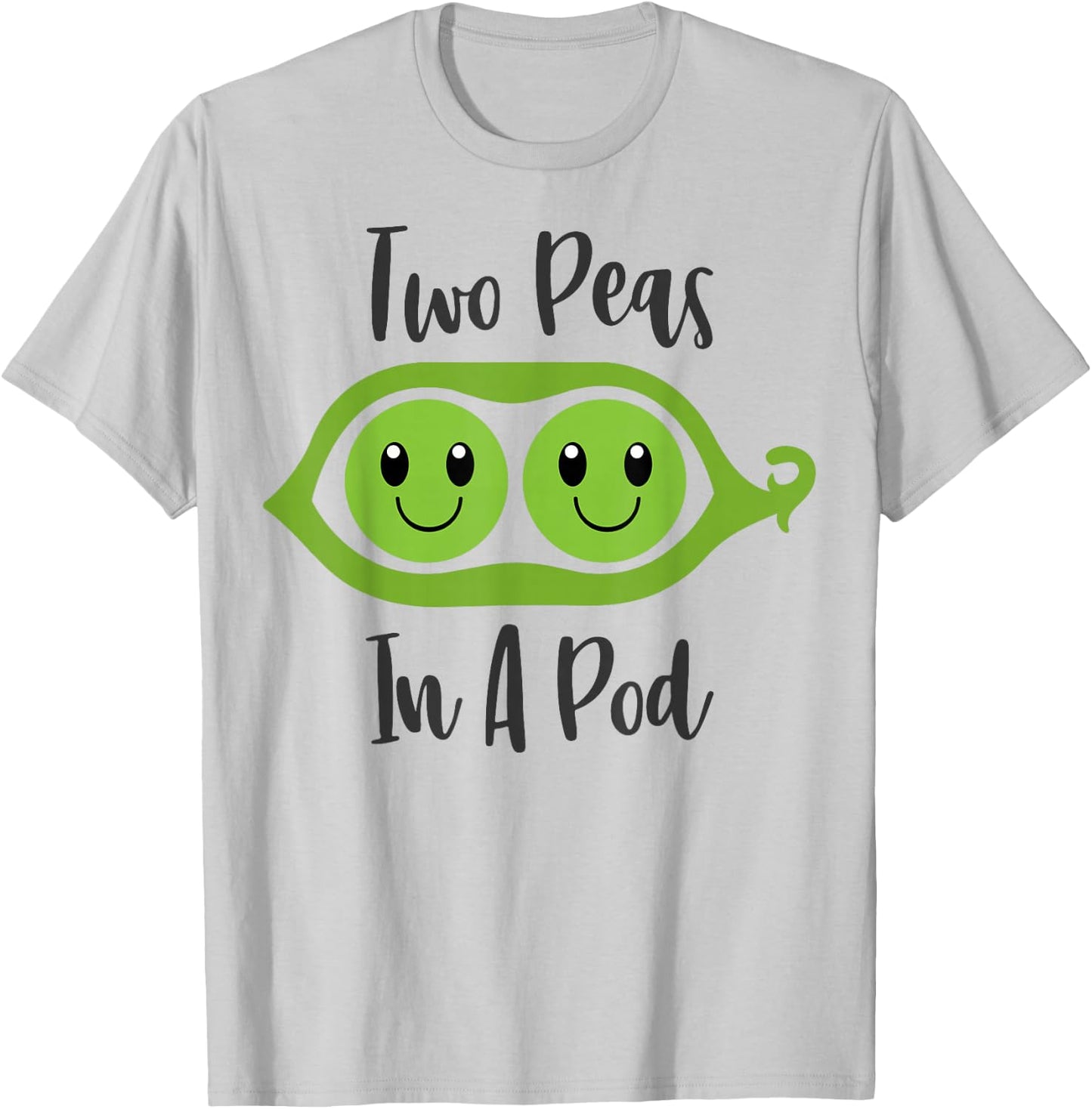 Two Peas In A Pod Funny Couples Matching T-Shirt - T-Shirt | Ash
