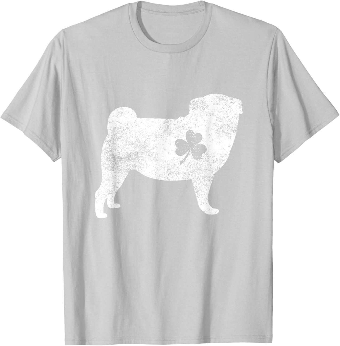 Pug Irish Clover St Patrick's Day Dog Lover Gifts Men Women Kids T-Shirt - T-Shirt | Ash