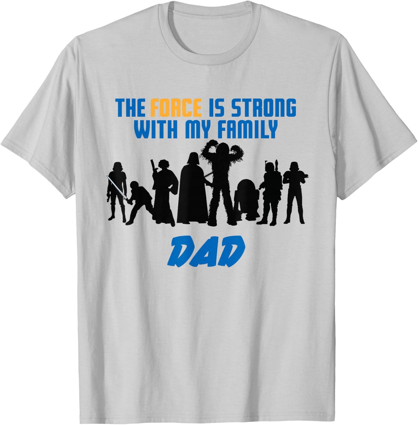 Star Wars The Force Matching Family DAD T-Shirt - T-Shirt | Ash
