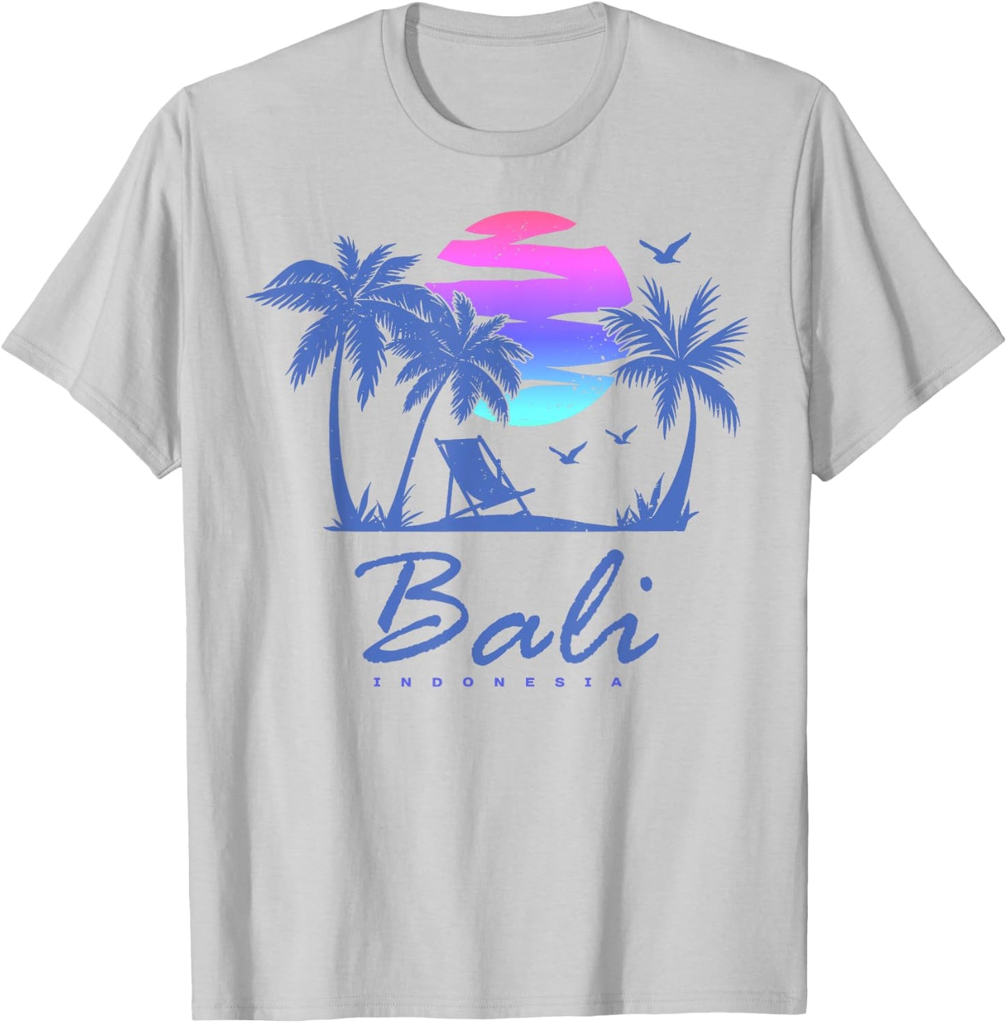 BALI INDONESIA Beach Vacation Spring Break Honeymoon Vintage T-Shirt - T-Shirt | Ash