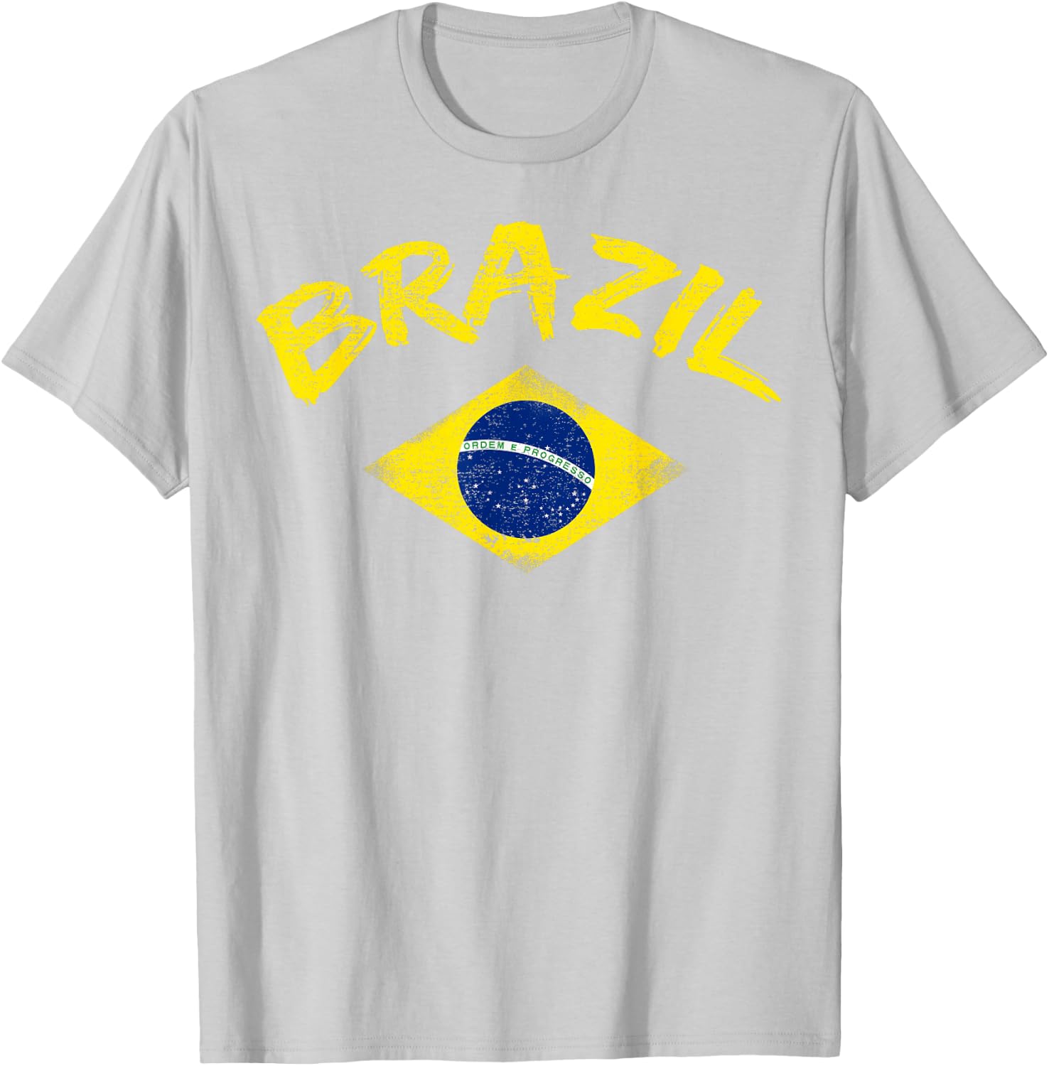 Brasil Brazilian national flag Soccer Jersey Football T-Shirt - T-Shirt | Ash