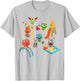Fun Monster School Playground for Boys, Girls, Grown Ups T-Shirt - T-Shirt | Ash