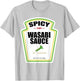 Spicy Wasabi Sauce Bottle Label Funny Halloween Costume T-Shirt - T-Shirt | Ash
