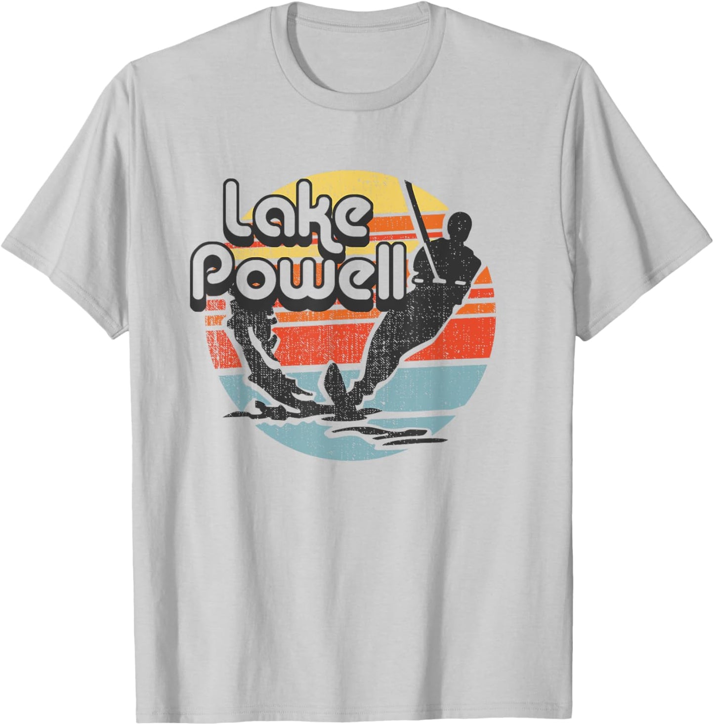 Lake Powell Arizona water skiing retro vintage Gift T-Shirt - T-Shirt | Ash