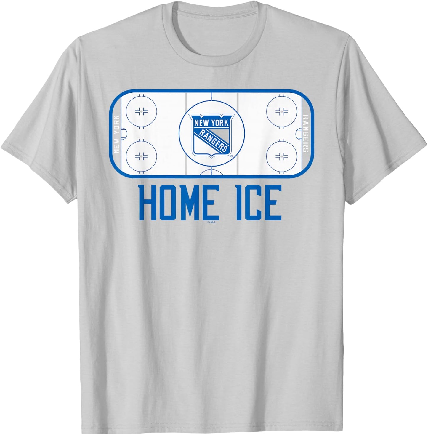 New York Rangers Home Ice Red Officially Licensed T-Shirt - T-Shirt | Ash