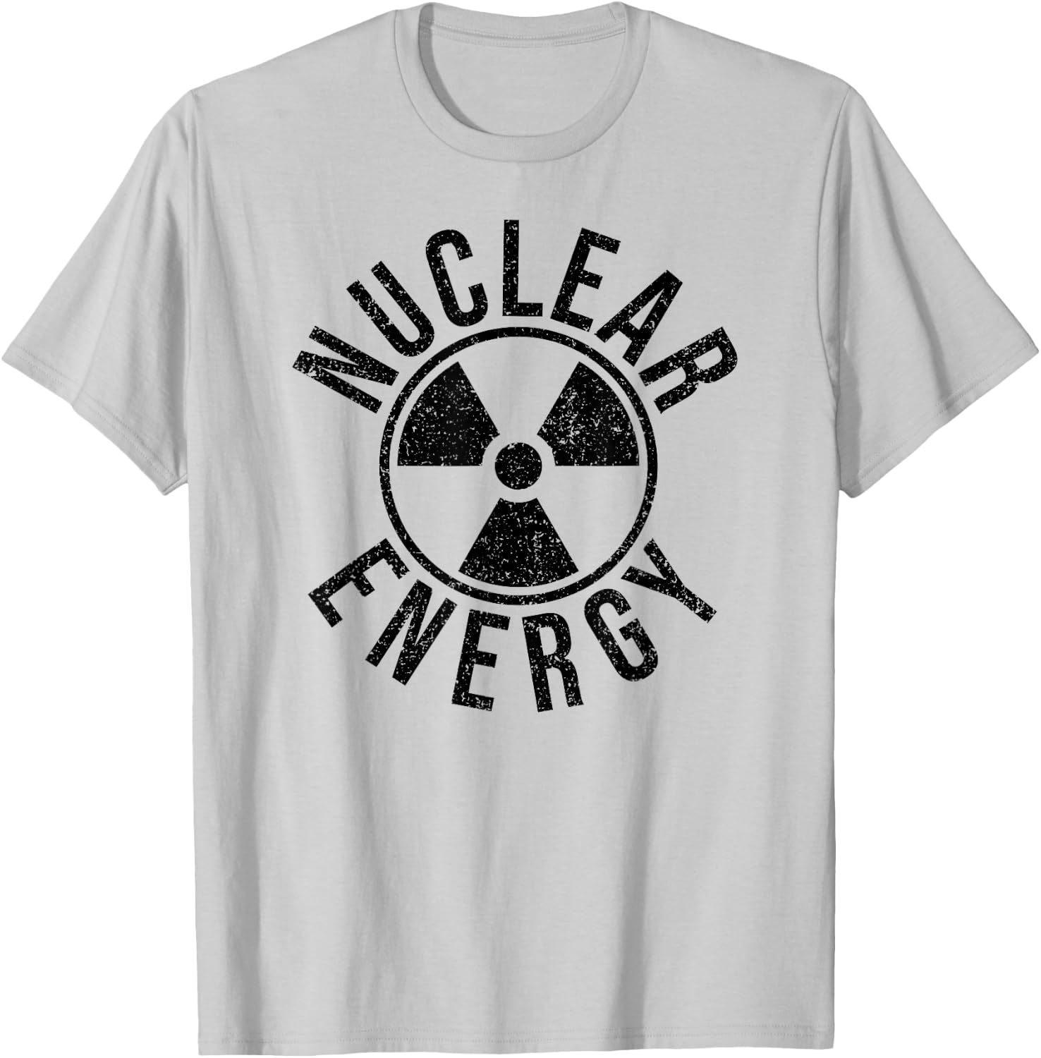 Nuclear Energy Warning Symbol Radiation Sign Radioactive T-Shirt - T-Shirt | Ash