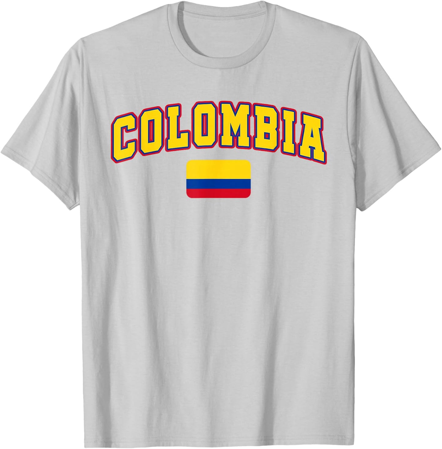 Colombia Flag Colombia Pride Design T-Shirt - T-Shirt | Ash