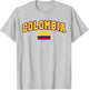 Colombia Flag Colombia Pride Design T-Shirt - T-Shirt | Ash