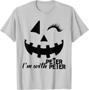 Peter Pumpkin Eater Wife Couples Costume Couple T-Shirt - T-Shirt | Ash