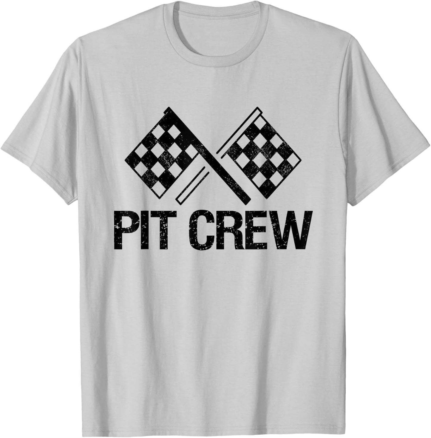Pit Crew for Race Car Parties T-Shirt - T-Shirt | Ash