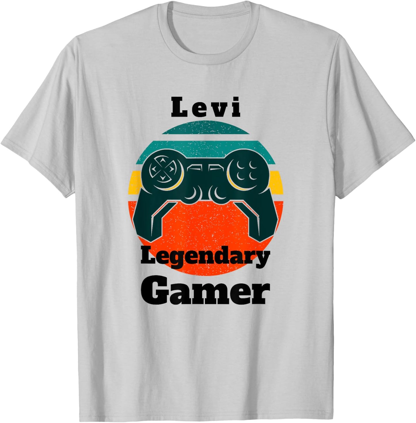 Levi Legendary Gamer Video Game Player Controller Vintage T-Shirt - T-Shirt | Ash