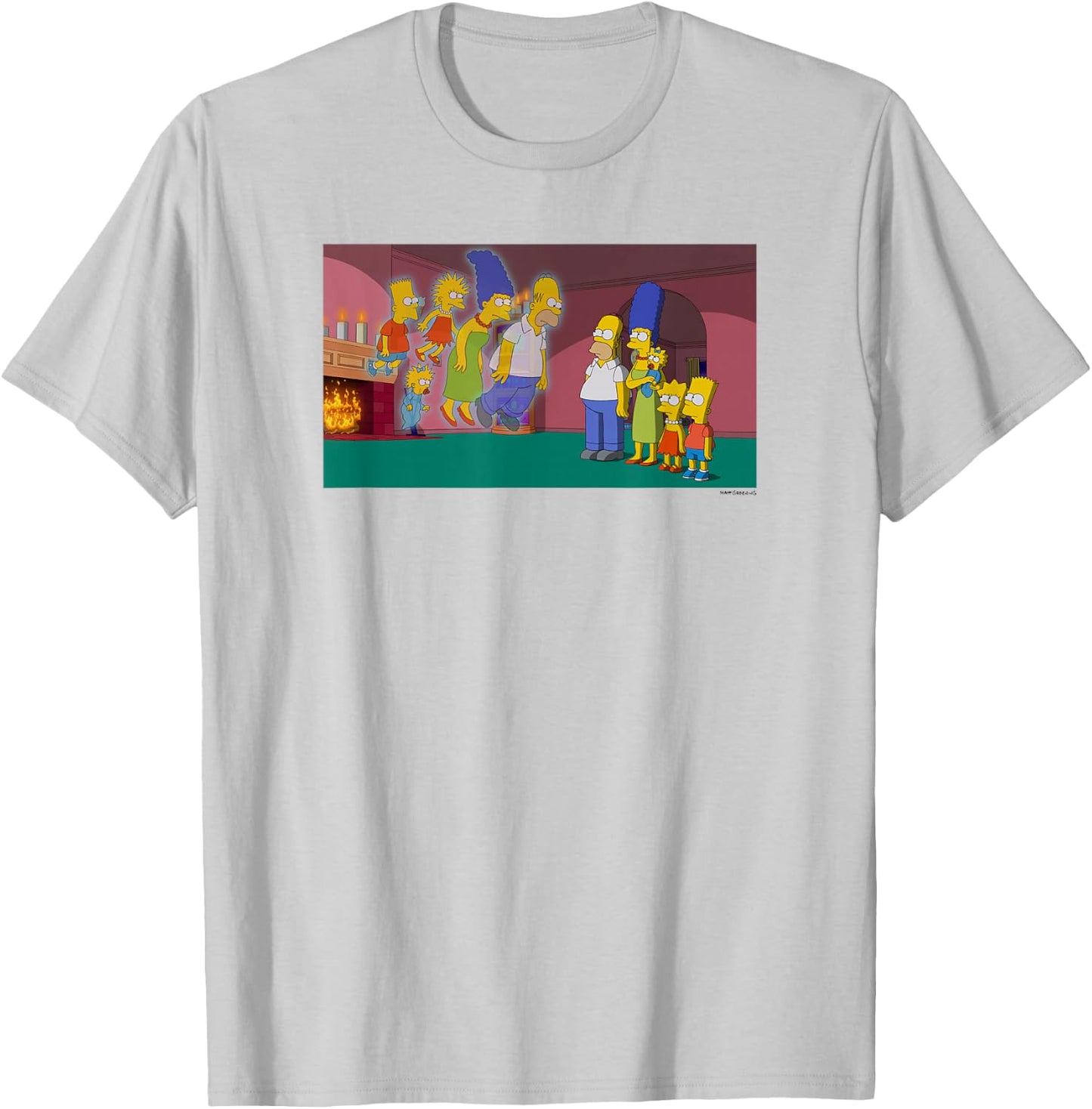 The Simpsons Treehouse Of Horror Halloween Ghost Family T-Shirt - T-Shirt | Ash