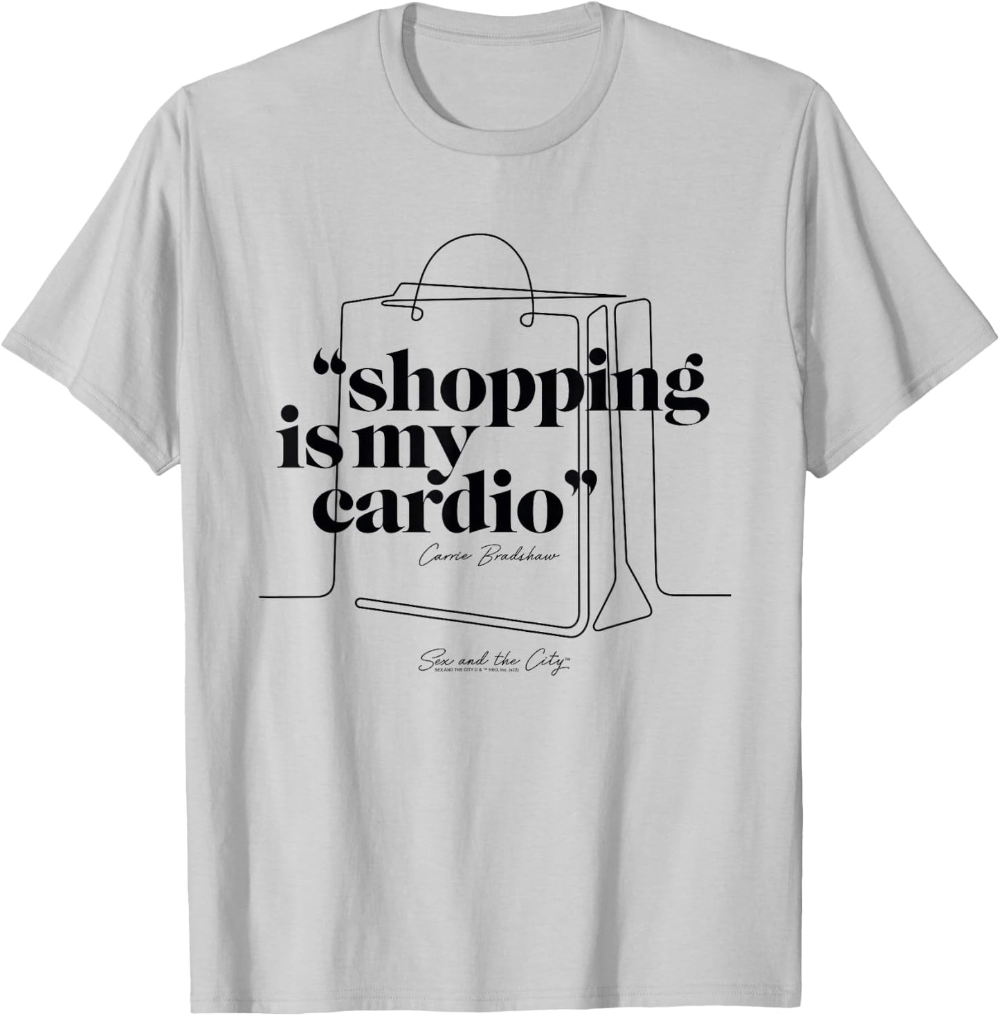 Sex and the City Carrie Bradshaw, Shopping Is My Cardio T-Shirt - T-Shirt | Ash