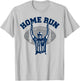.Funny Football HomeRun Baseball Home Run Football Referee T-Shirt - T-Shirt | Ash
