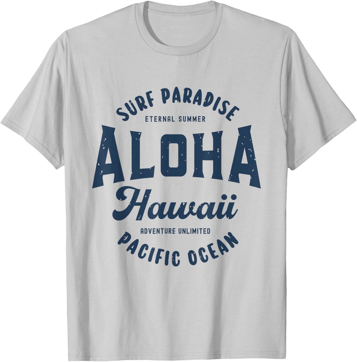 Vintage Aloha Hawaii Retro Preppy Throwback Souvenir T-Shirt - T-Shirt | Ash