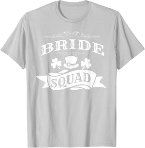Bride Squad St Patrick's Day Bachelorette Party T-Shirt - T-Shirt | Ash