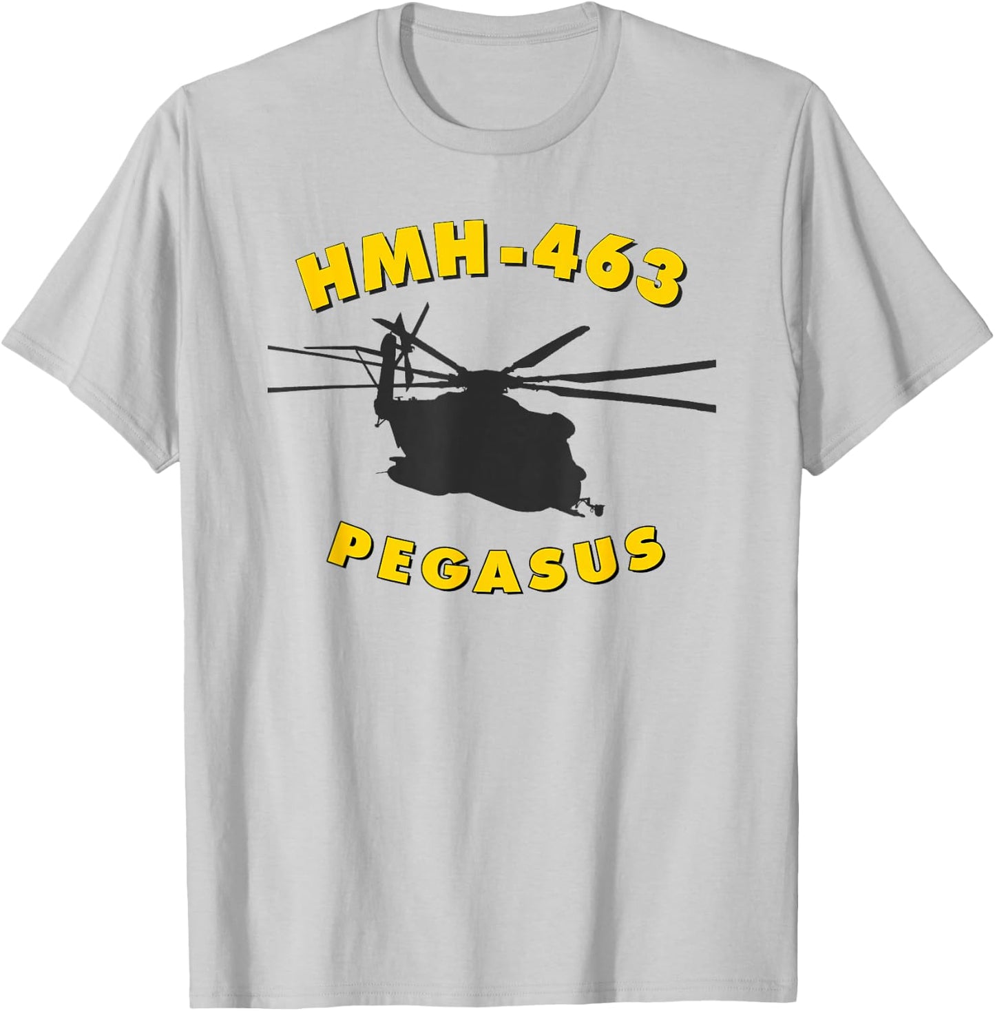 HMH-463 Pegasus CH-53 Super Stallion Helicopter T-Shirt - T-Shirt | Ash