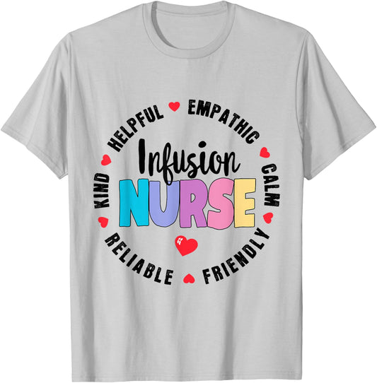 Infusion Nurse Certified Registered Nurse Infusion Squad T-Shirt - T-Shirt | Ash