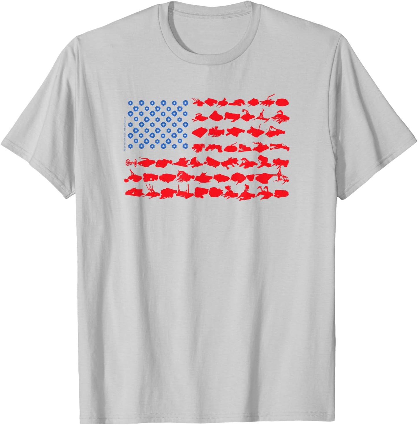BattleBots Silhouette Flag T-Shirt - T-Shirt | Ash