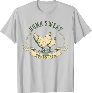 Homesteader farmer shirt, HOME SWEET HOMESTEAD T-Shirt - T-Shirt | Ash