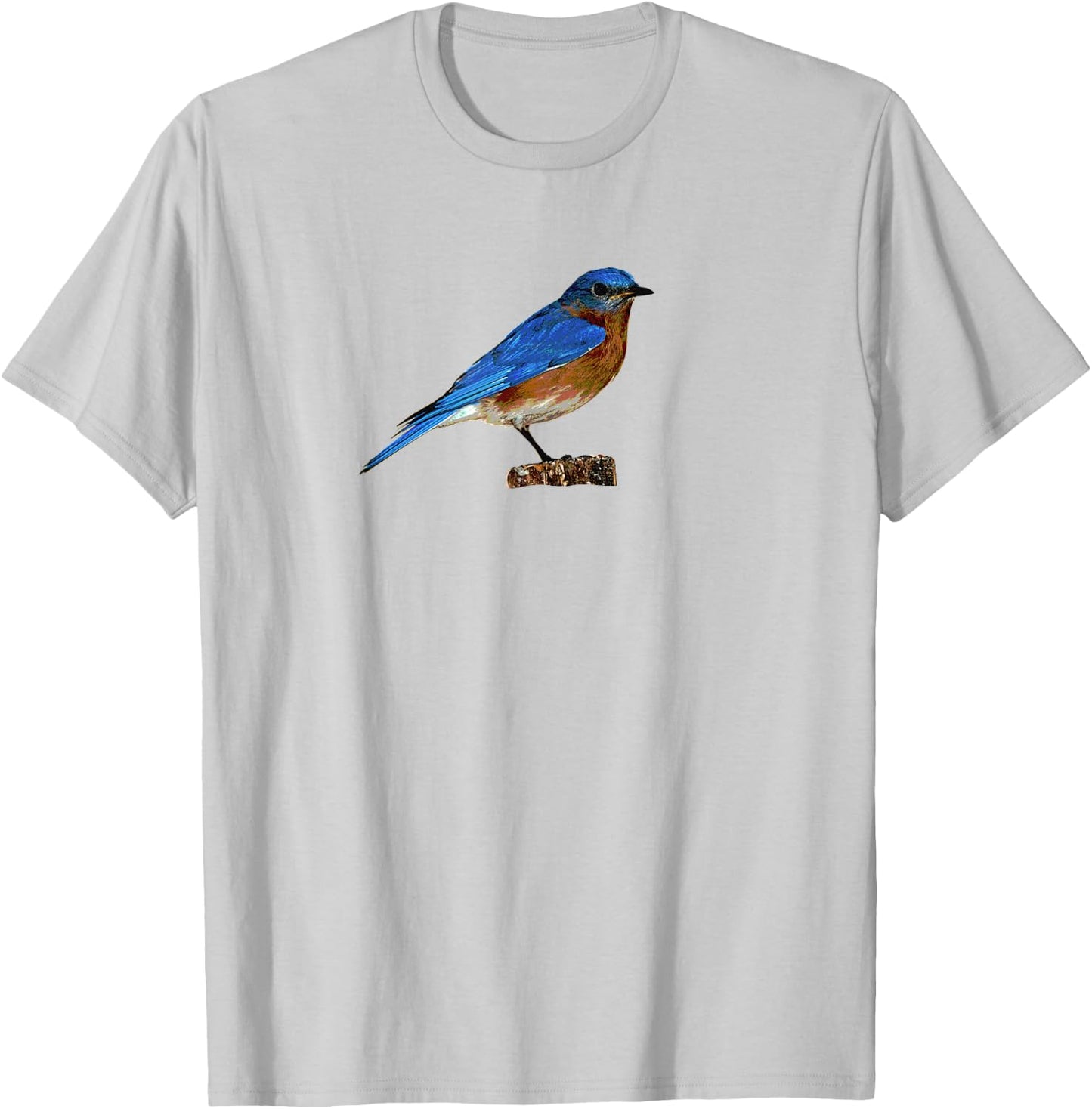 Eastern Bluebird Shirt, Birder Shirt, Ornithologist T-Shirt - T-Shirt | Ash