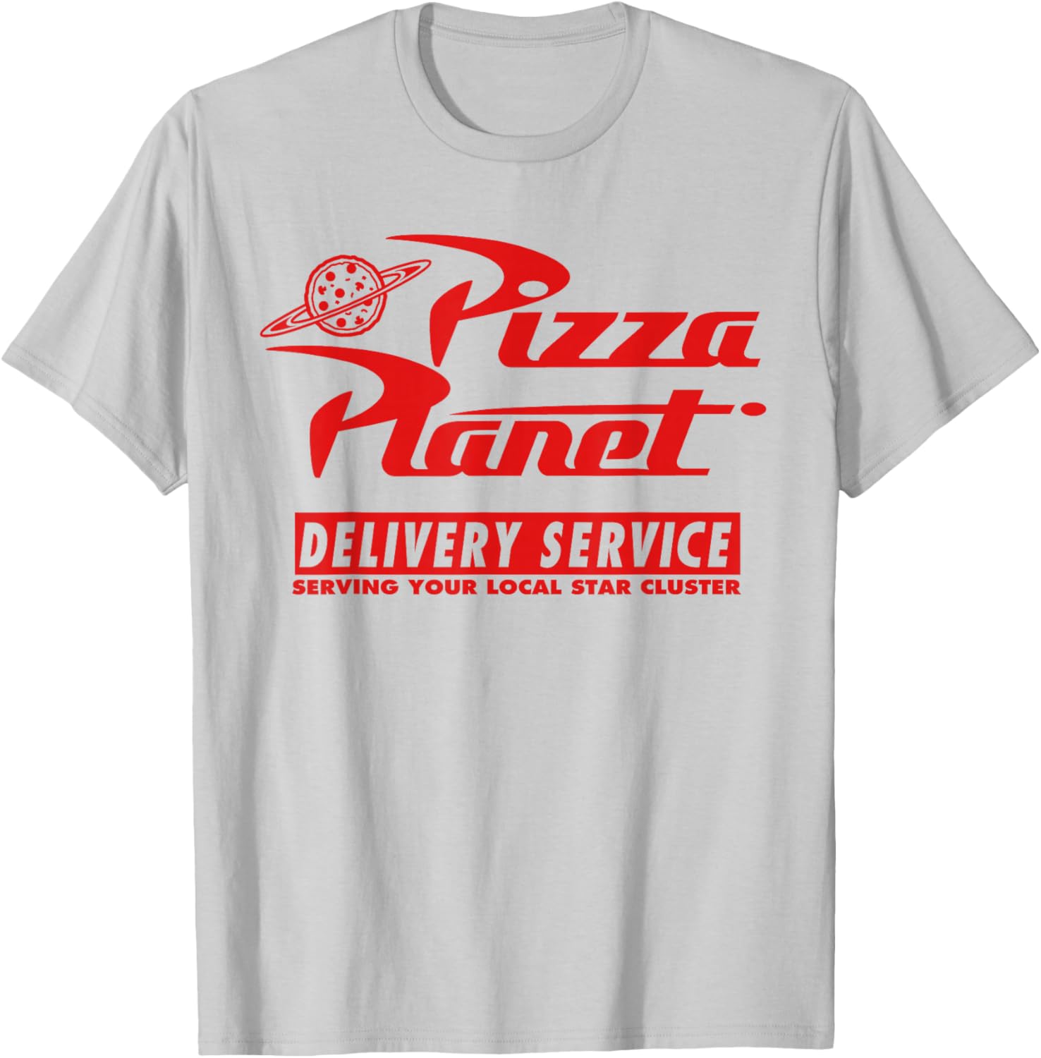 Disney Pixar Toy Story Pizza Planet Delivery Service White T-Shirt - T-Shirt | Ash
