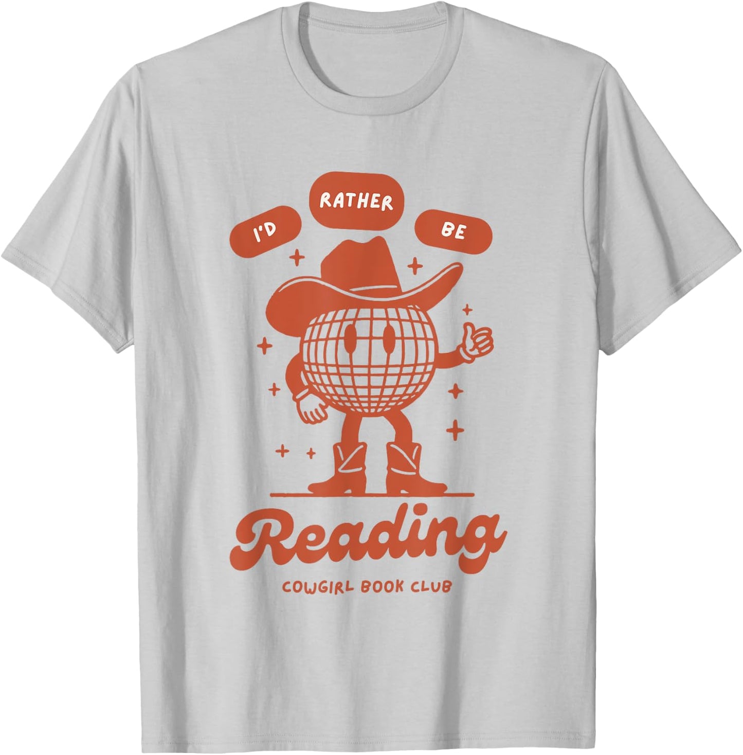 Western cowgirl reading book lover read librarian teacher T-Shirt - T-Shirt | Ash
