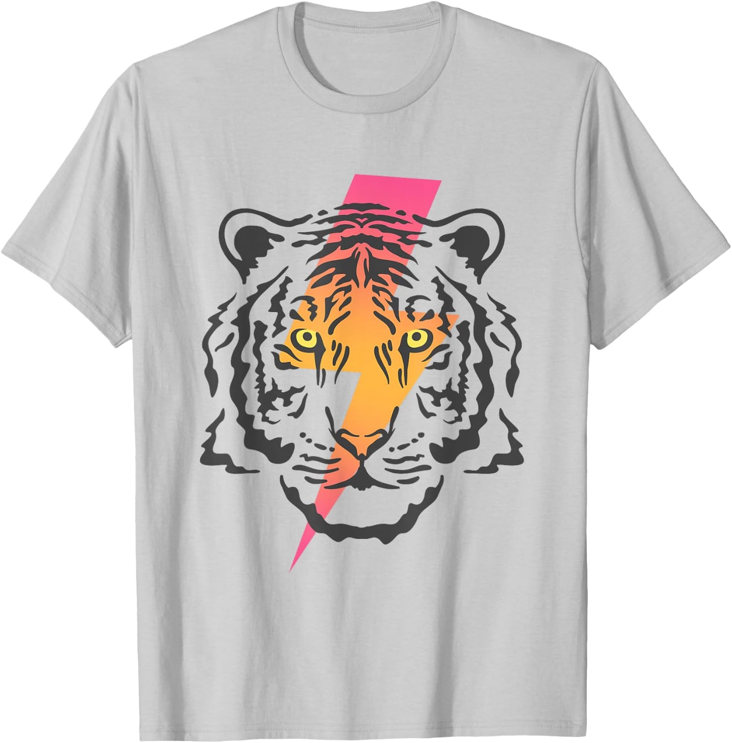 Vintage Tiger Bolt of Lightning Chinese New Year of Tiger T-Shirt - T-Shirt | Ash
