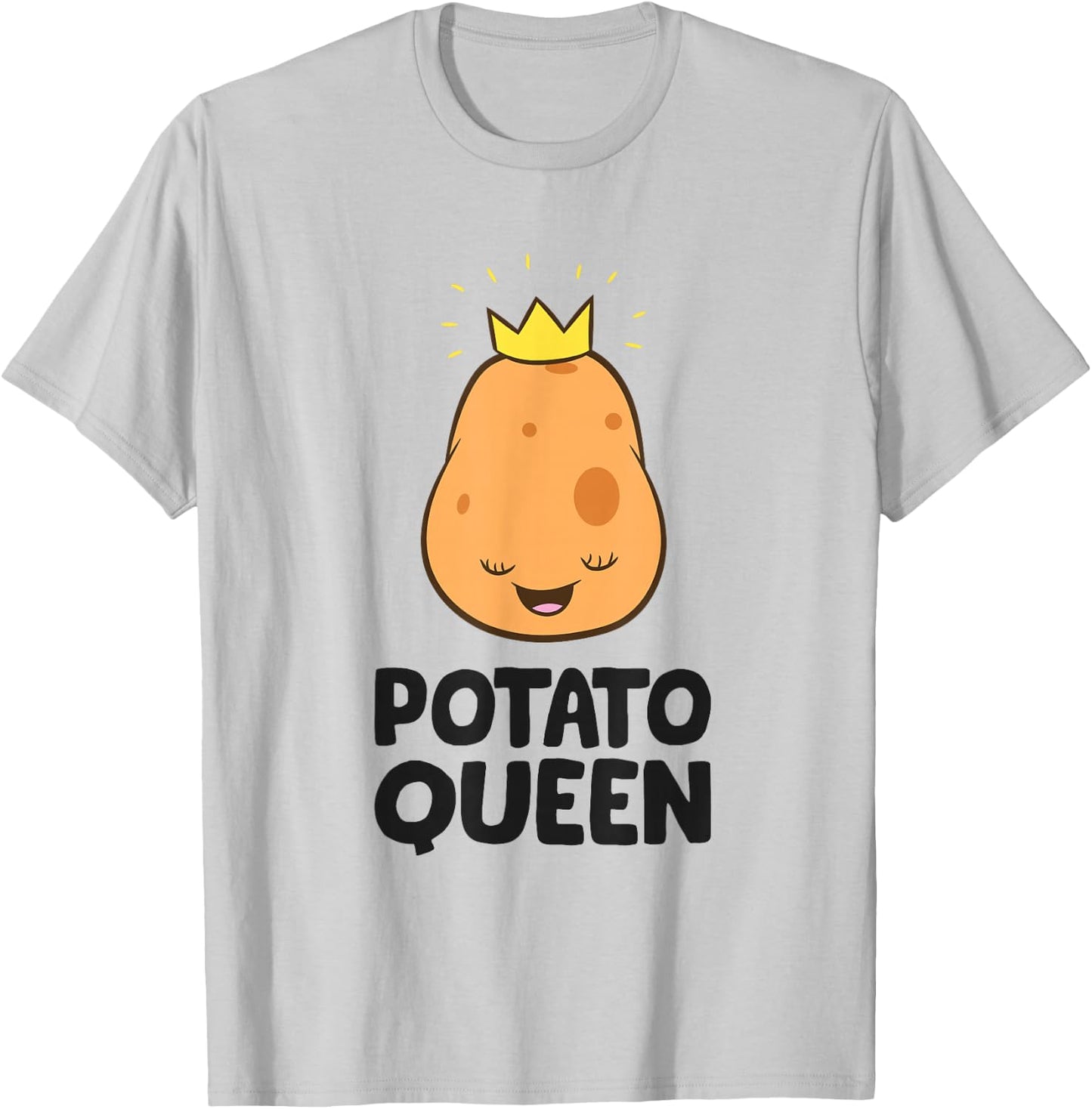 Potato Queen Love Potatoes T-Shirt - T-Shirt | Ash