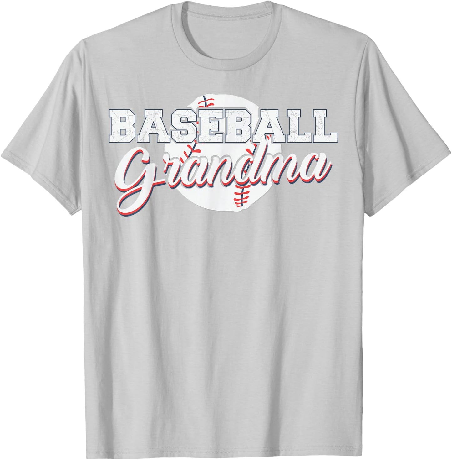 BASEBALL GRANDMA SHIRT - BEST Gift FOR GRANDMA (WOMEN) T-Shirt - T-Shirt | Ash