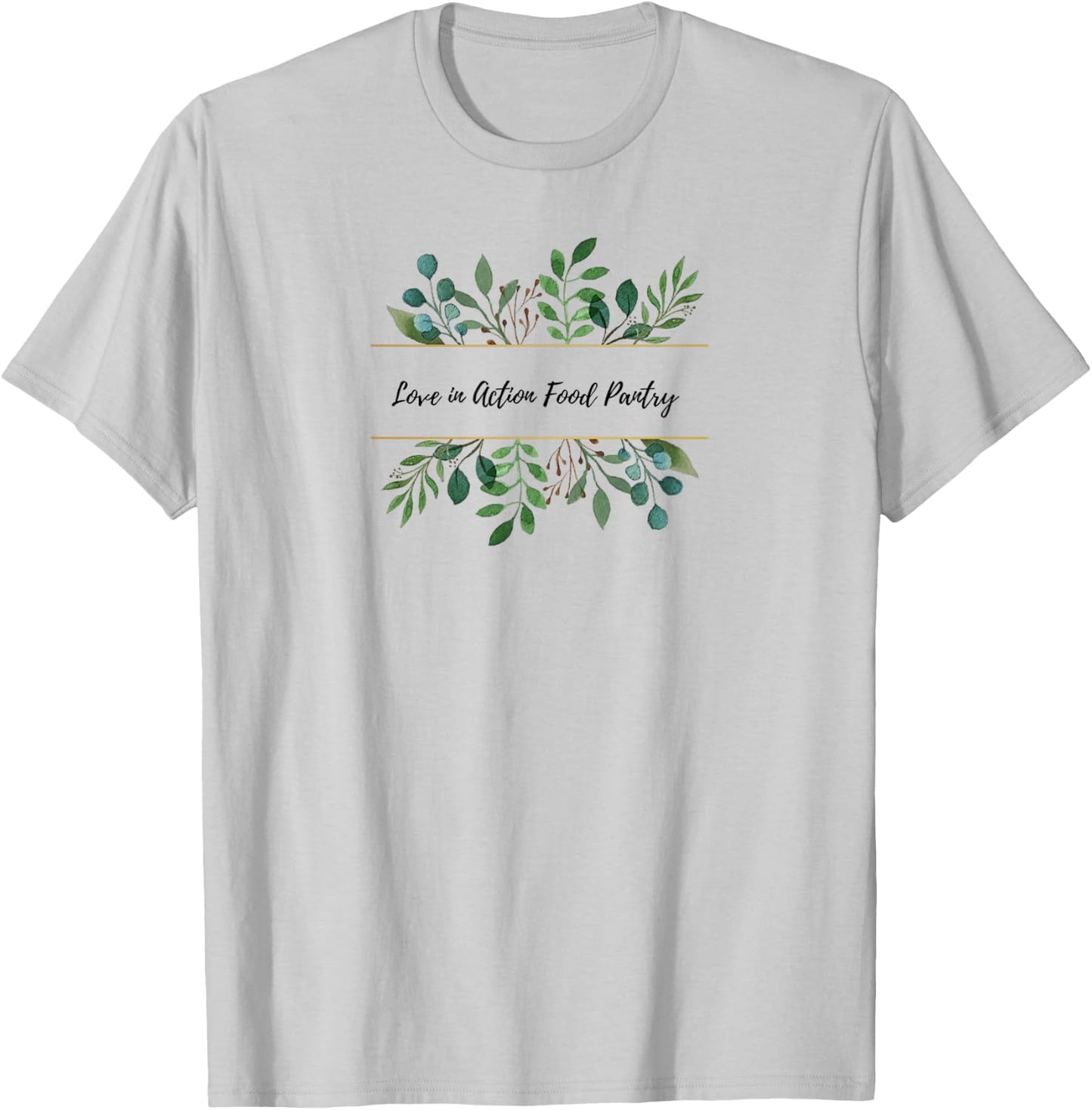 Love In Action Food Pantry T-Shirt - T-Shirt | Ash