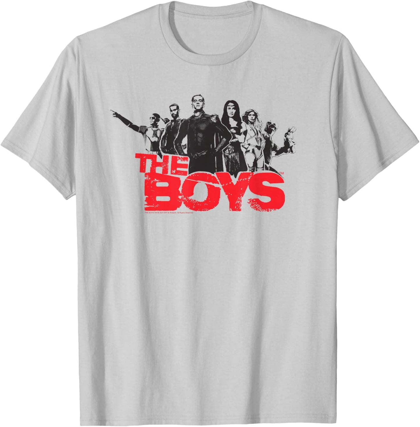The Boys Hero Cutouts Superhero TV Show T-Shirt - T-Shirt | Ash