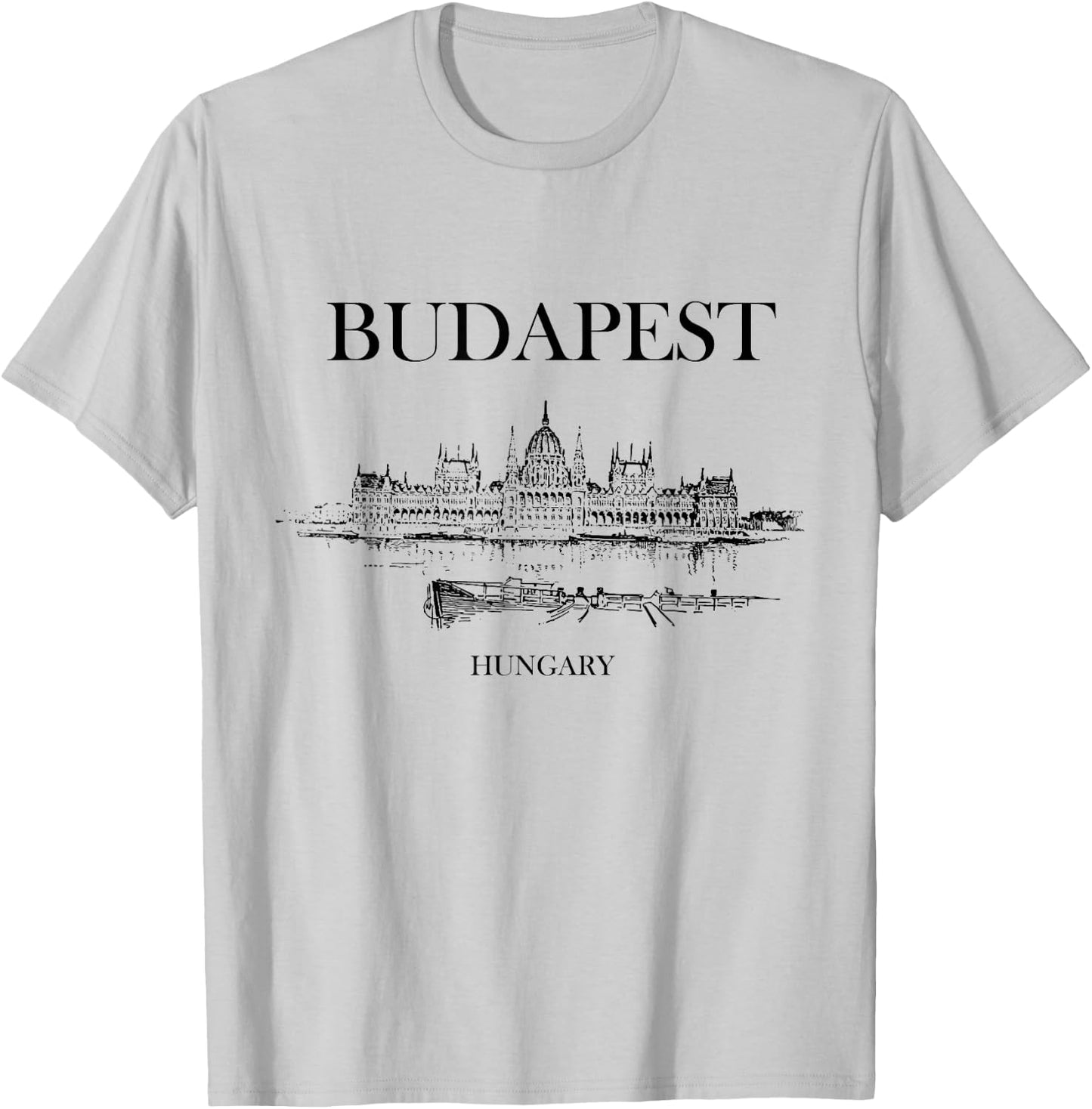 Budapest Hungary Vintage Souvenir T-Shirt - T-Shirt | Ash